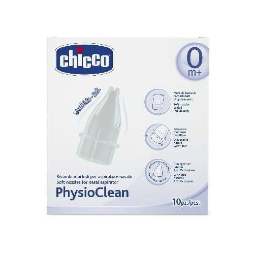 Chicco Set ricambi aspiratore nasale morbidi 10 pz PHYSIOCLEAN 00004982000000