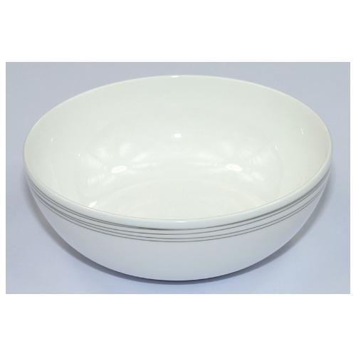 Livellara Insalatiera Porcellana (23cm) MILANO LIGHT Fili intrecciati argento A3301441