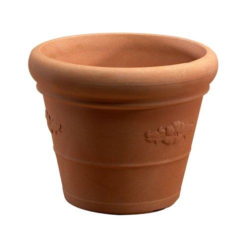 Euro 3 Plast Vaso per piante festonato FESTUM terra di siena (50x41 cm) 2367 45