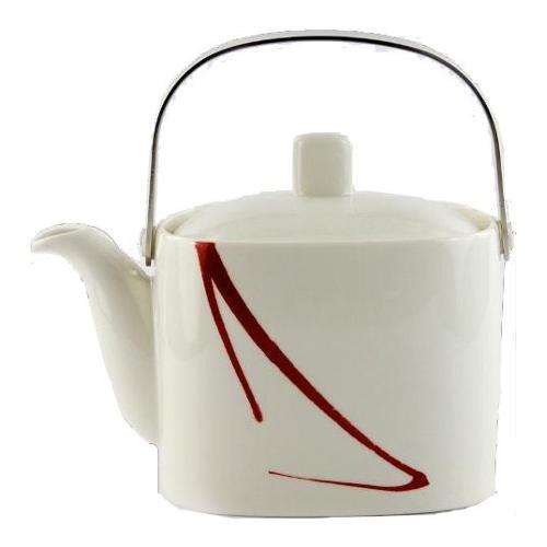 Livellara Teiera Porcellana PAINTING RED Rosso A0410737