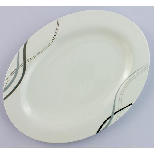 Livellara Piatto portata Porcellana ovale PROMISE A3301260 PROMISE Bianco