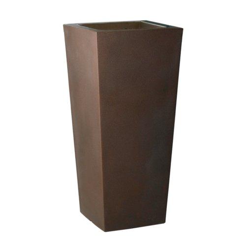 Euro 3 Plast Vaso piante alto quadro KIAM ruggine (40x40x90 cm) 2500 E5