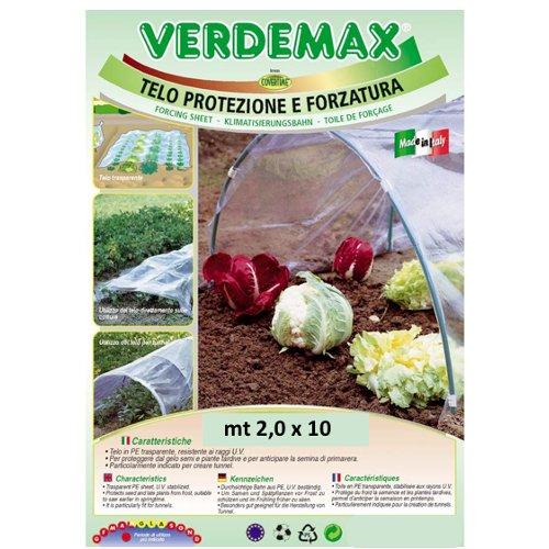 Verdemax Telo protezione piante 10 mt (200 cm) Trasparente 2547