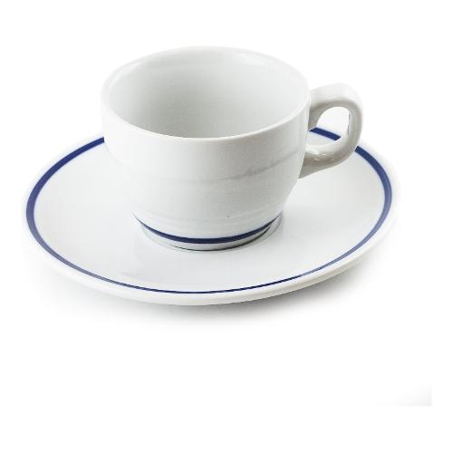 Tognana Set tazze te con piatto 4 pz (210ml) AZETA Bianco e Blu AZ085137420