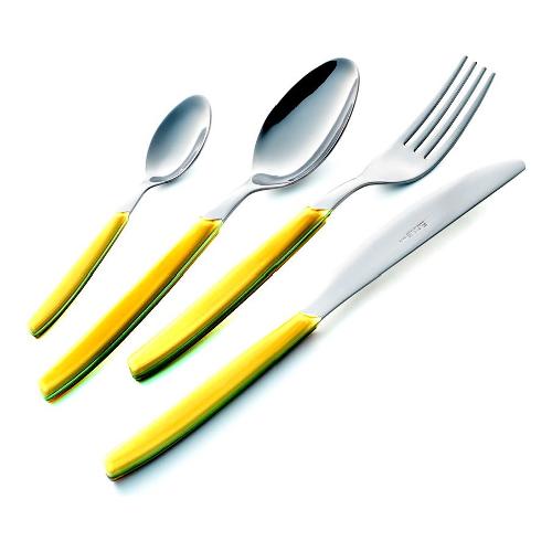 Set posate tavola 24pz CROMO Acciaio lucido P13BCM 13