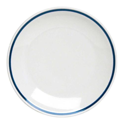 Tognana Piatto piano Porcellana (25cm) AZETA Bianco fascia blu AZ000247420