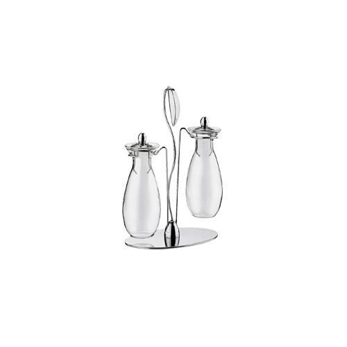 Carlo Giannini Set condimento (10x7x15,5cm) sale e pepe MEDITERRANEO Cromo lucido 2542