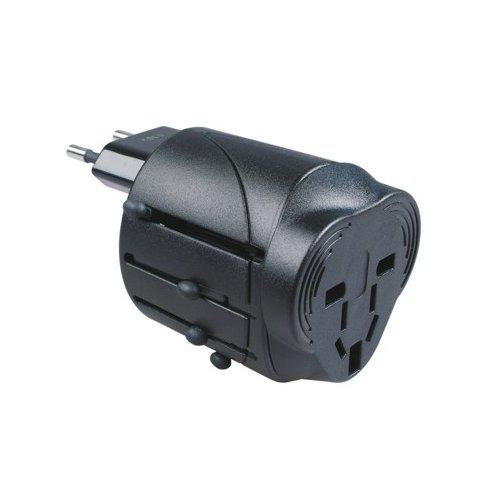 Poly Pool Adattatore da viaggio USA, Regno Unito, Europa Nero 250V 10A PP0430