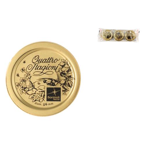 Bormioli Rocco Set tappi (5,6cm) 3 pz QUATTRO STAGIONI Oro