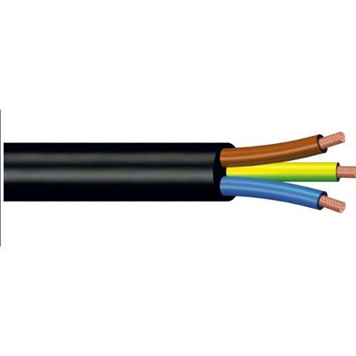 Poly Pool Cavo elettrico tripolare Nero H05VV-F 3x1,5 mmq (1000 cm) PP0365 1