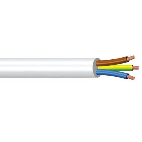 Poly Pool Cavo elettrico tripolare Bianco H05VV-F 3x1 mmq (1000 cm) PP0366