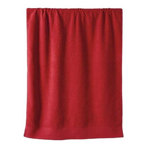 Happidea Telo bagno TINTA UNITA (150x100cm) Spugna IM282 Granata