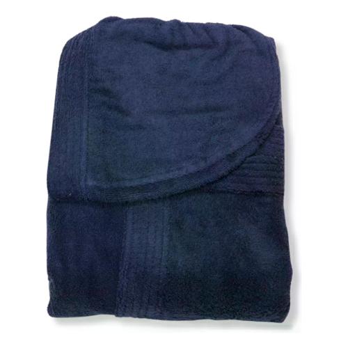Happidea Accappatoio con cappuccio (XL) VOGLIA DI COLORE Spugna IM117 Notte