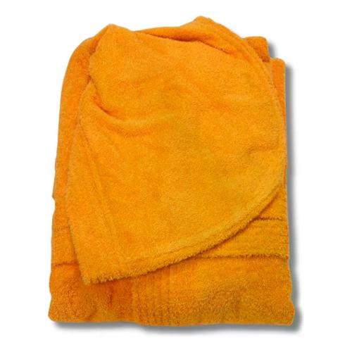 Happidea Accappatoio con cappuccio (XL) VOGLIA DI COLORE Spugna IM207 Melone