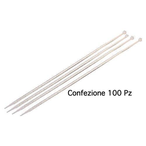 Poly Pool Set fascette cablaggio 100 pz Bianco per serraggio cavi da 1 a 21 mm PP0308