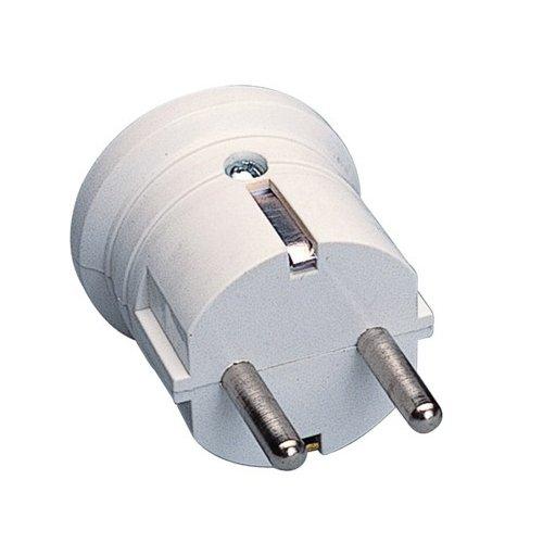 Poly Pool Spina elettrica 16A 2P+T standard tedesco cavo assiale bianco PP0407
