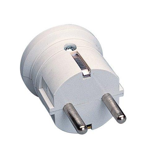 Spina elettrica cavo assiale 2P+T 16A standard italiano bianco PP0407