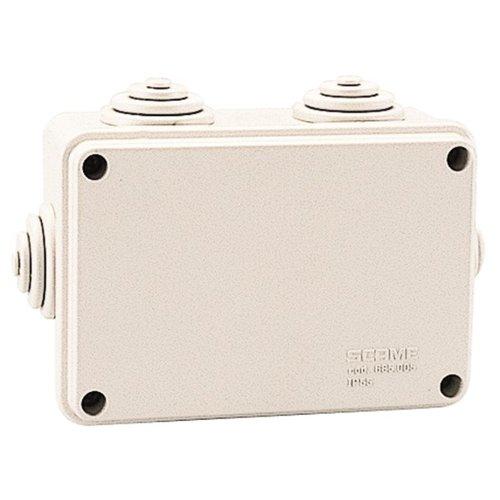 Poly Pool Scatola derivazione Da Parete IP55 Grigio PP0281 (12x8x5 cm)