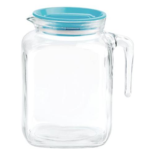 Bormioli Rocco Caraffa (2L) con coperchio ermetico FRIGOVERRE Trasparente e Azzurro