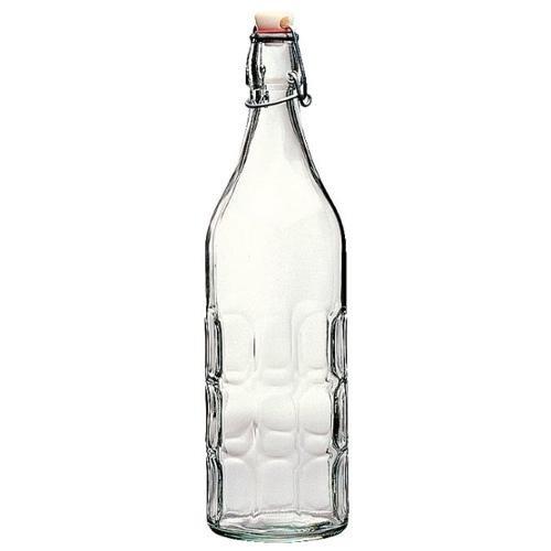Bormioli Rocco Bottiglia (1L) tappo meccanico MORESCA Trasparente