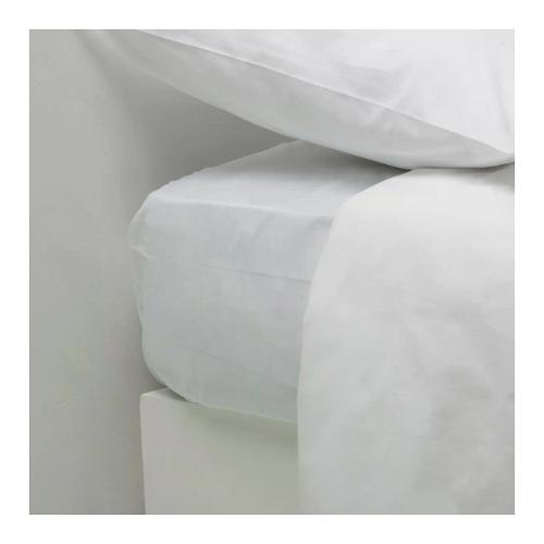 Happidea Lenzuola con angoli una piazza 4 & 4 OTTO 0019 Bianco