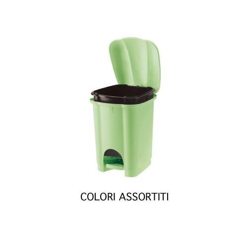 Tontarelli Pattumiera cucina (6L) coperchio a pedale CAROLINA Assortito 8101536