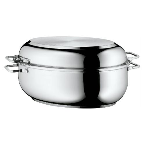 Wmf Rostiera Inox (41x28,5x18cm) con coperchio Cromo lucido 07 8801 6040