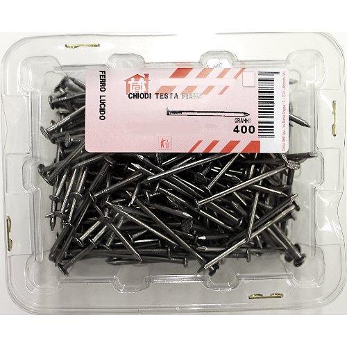 Oreca Chiodi per legno testa piana (2,7x60 mm) Ferro lucido 10095