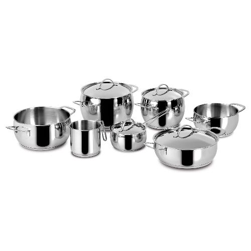 Lagostina Batteria pentole Inox 11 pz EUFORIA Cromo lucido 010704600011