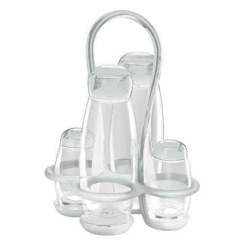 Guzzini Set condimento 4 pz (15x17x22,5cm) Menage GOCCE Trasparente 23130000