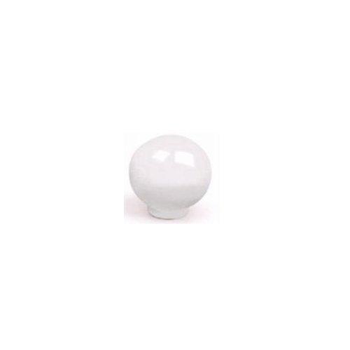 Oreca Pomolo per mobili Legno 2 pz Bianco lucido Bi 27024