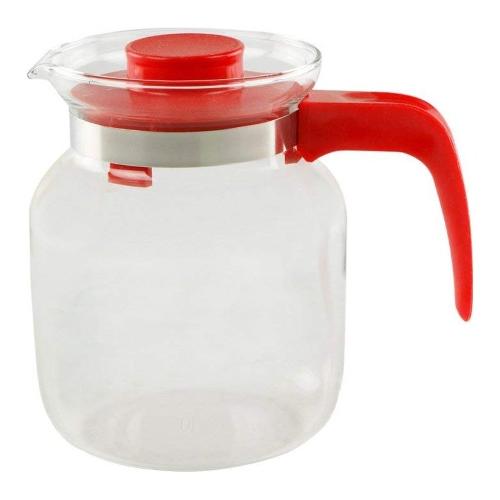 Pyrex Caraffa (1,25L) con coperchio Trasparente e Rosso 712A000 5646