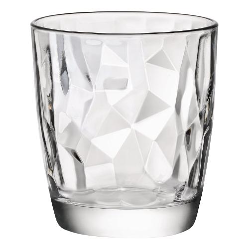 Set bicchieri Acqua 3pz DIAMOND Trasparente 8,4 x 9,2 cm 305ml