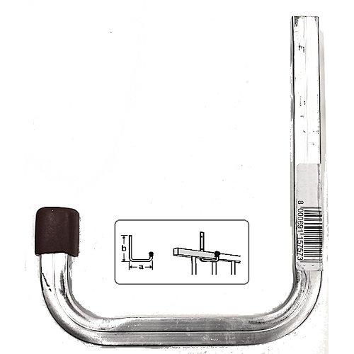 Oreca Gancio parete multiuso (11,5x14 cm) Argento 1 pz 23766