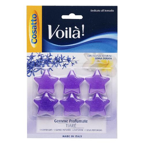 Cosatto Profumatore armadio Gemme 6 pz Tiare VOILÁ Lilla PB G006