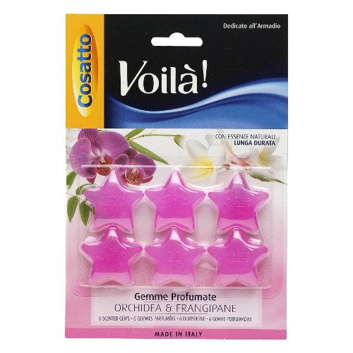 Cosatto Profumatore armadio Gemme 6 pz Orchidea e Frangipane VOILÁ Fucsia PB G005