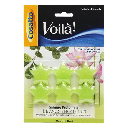 Cosatto Profumatore armadio Gemme 6 pz Te bianco VOILÁ Verde PB G004