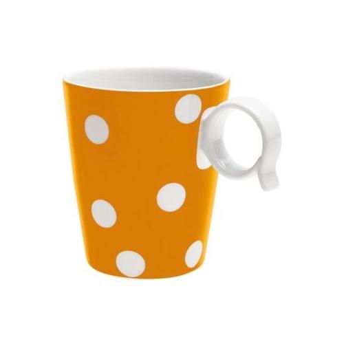 Livellara Tazza mug Porcellana FRESHNESS DOTS Arancio A0600202