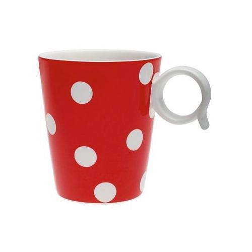 Livellara Tazza mug Porcellana FRESHNESS DOTS Rosso A0600204