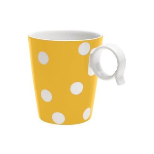 Livellara Tazza mug Porcellana FRESHNESS DOTS Giallo A0600207
