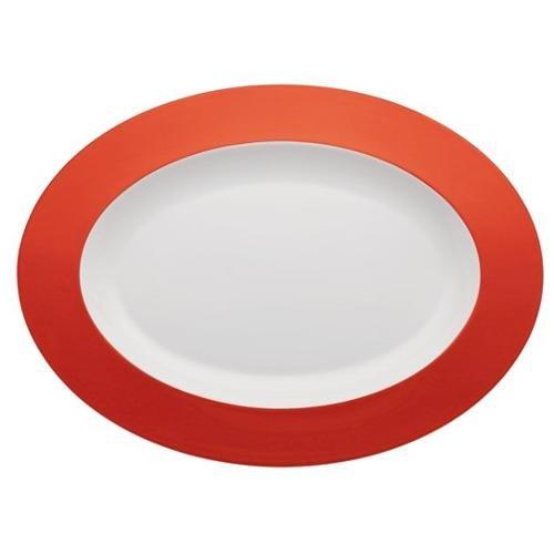 Livellara Piatto portata Porcellana (33cm) ovale FRESHNESS Rosso A0437460