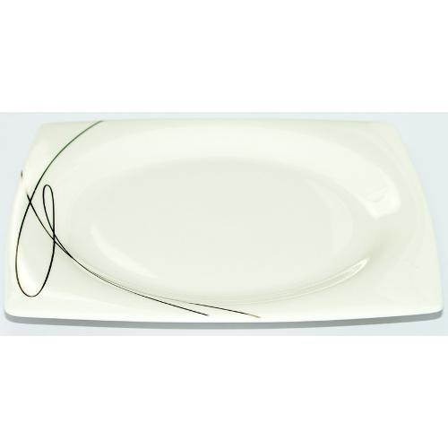 Livellara Piatto frutta Porcellana (20cm) BENIGN LITE Nero e Platino A0410558
