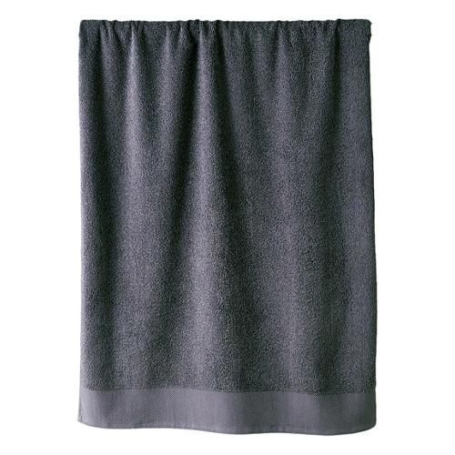 Happidea Telo bagno TINTA UNITA (150x100cm) Spugna IM312 Fumo