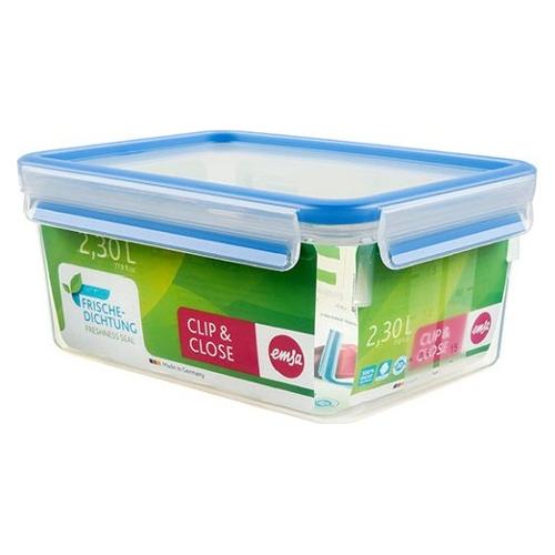 Emsa Contenitore alimenti (2,3Lt) CLIP & CLOSE Azzurro e Trasparente 508544