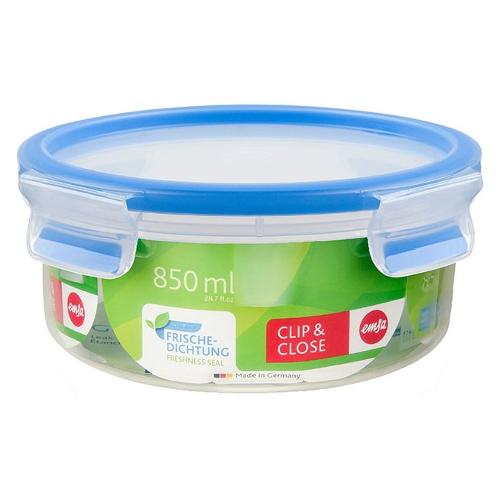 Emsa Contenitore alimenti (850ml) CLIP & CLOSE Azzurro e Trasparente 508552