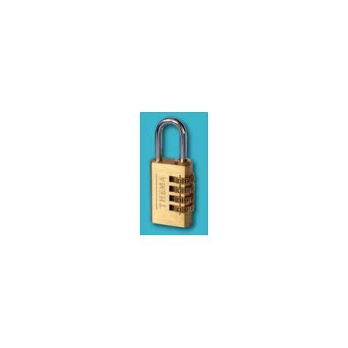 Thema Lucchetto combinazione arco lungo Ottone spazzolato 12x5x28h mm 210404