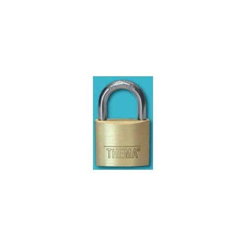 Thema Lucchetto chiave con arco normale Ottone spazzolato 11x3x12h mm 102001