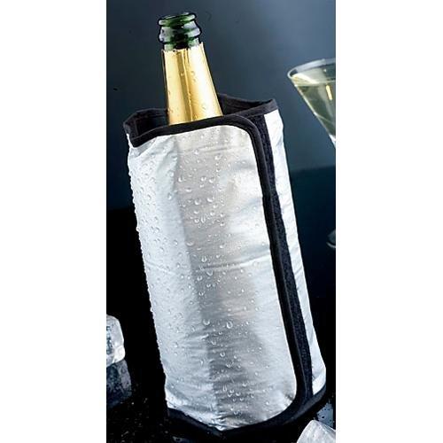 Brandani Raffredda vino chiusura velcro (22x15,5cm) Argento e Nero 60496
