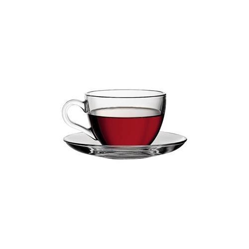 Pasabahce Set tazze te con piatto 6 pz (215ml) BASIC Trasparente