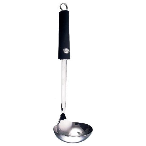 Ghidini Cipriano Mestolo Inox (7x31,5cm) TWIST Cromo lucido e Nero 1734